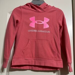 Under Armour Pink Sweatshirt Hoodie **Good condition** Girls Size XS
